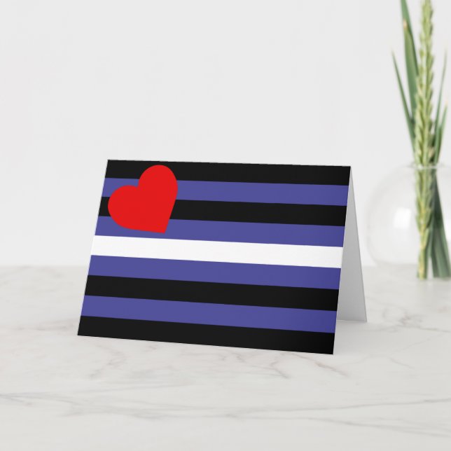 Cartes Pour Fêtes Annuelles Drapeau de fierté cuir (Devant)