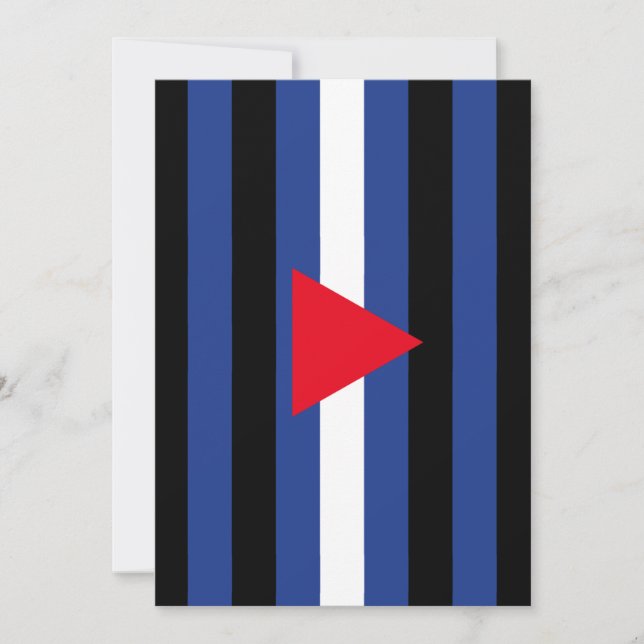 Cartes Pour Fêtes Annuelles Drapeau de fierté cuir queer (Devant)
