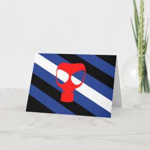Cartes Pour Fêtes Annuelles Drapeau de fierté de masque
