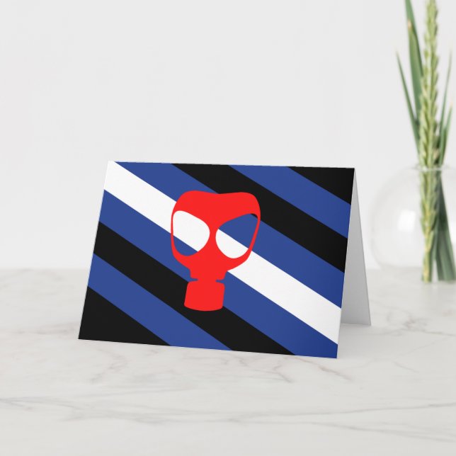 Cartes Pour Fêtes Annuelles Drapeau de fierté de masque (Devant)