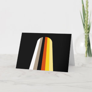 Cartes Pour Fêtes Annuelles Drapeau de fierté des cheveux longs
