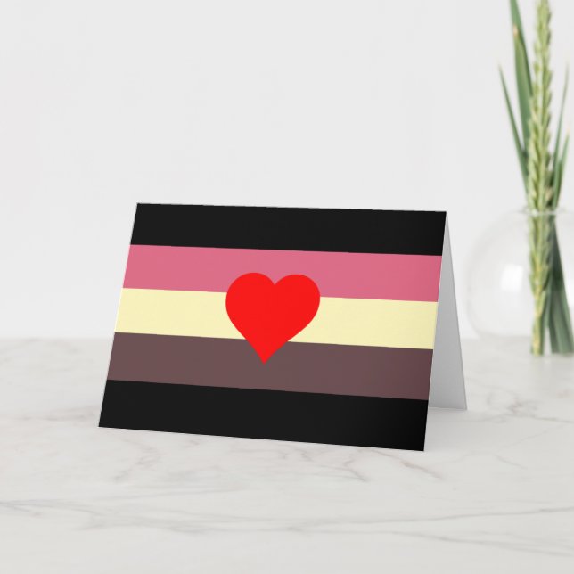 Cartes Pour Fêtes Annuelles Drapeau de fierté grasse (Devant)
