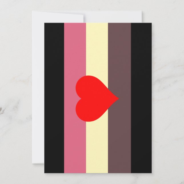 Cartes Pour Fêtes Annuelles Drapeau de fierté grasse (Devant)
