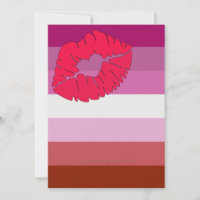 Drapeau de fierté lesbienne au rouge à lèvres Slip