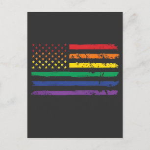 Cartes Pour Fêtes Annuelles Drapeau de fierté LGBTQ de la fête du 4 juillet LG