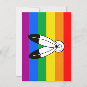 Cartes Pour Fêtes Annuelles Drapeau de fierté LGBTQ+ Two-Spirit