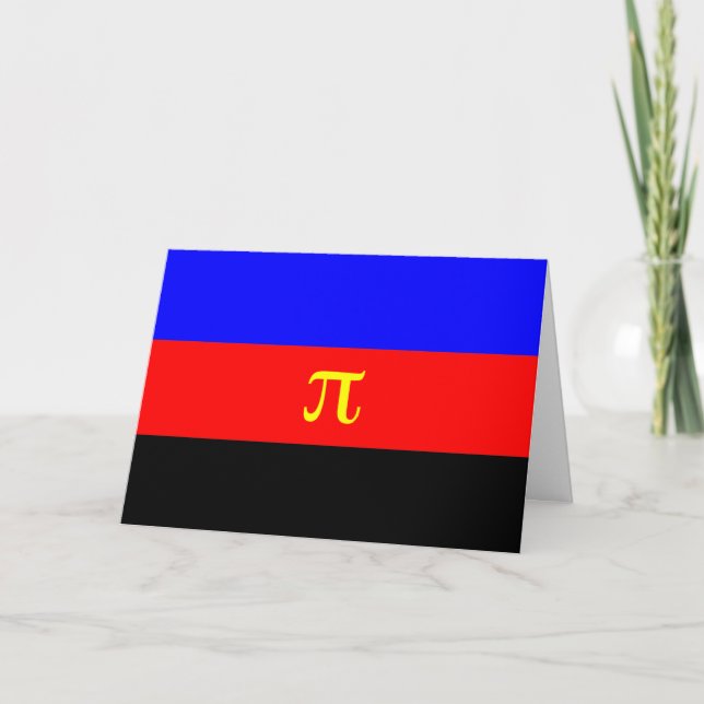 Cartes Pour Fêtes Annuelles Drapeau de fierté polyamoureuse (Devant)