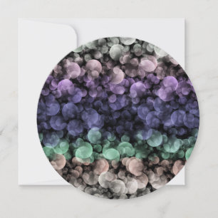 Cartes Pour Fêtes Annuelles Drapeau de fierté Uingender Boho Groovy Bulles Écl