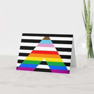 Cartes Pour Fêtes Annuelles Drapeau de la fierté de progrès d'allié