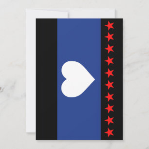 Cartes Pour Fêtes Annuelles Drapeau de la fierté du pied