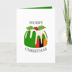 Cartes Pour Fêtes Annuelles DRAPEAU DE LA ZAMBIE   Pudding de prune festive   