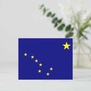 Cartes Pour Fêtes Annuelles Drapeau de l'Alaska