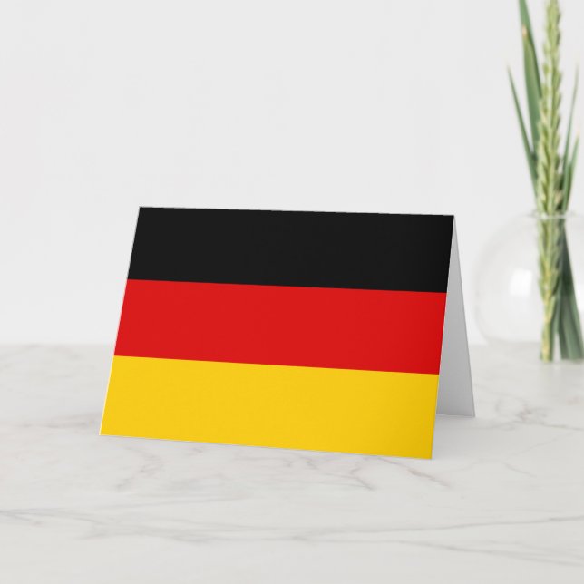 Cartes Pour Fêtes Annuelles Drapeau de l'Allemagne (Devant)