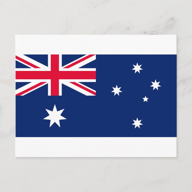 Cartes Pour Fêtes Annuelles Drapeau de l'Australie (Devant)
