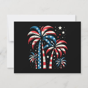 Cartes Pour Fêtes Annuelles Drapeau de l'été 4 juillet