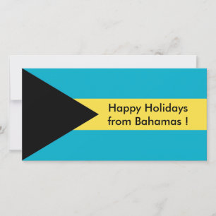 Cartes Pour Fêtes Annuelles Drapeau du Belize, Joyeuses fêtes des Bahamas