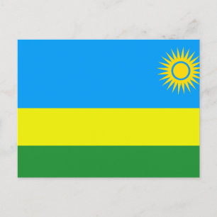 Cartes Pour Fêtes Annuelles Drapeau du Rwanda