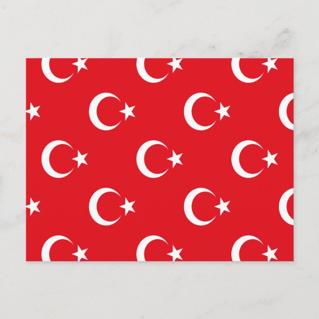 Cartes Pour Fêtes Annuelles Drapeau turc (Devant)