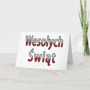 Cartes Pour Fêtes Annuelles Drapeau Wesolych Swiat