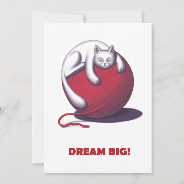 Cartes Pour Fêtes Annuelles Dream Big (Devant)