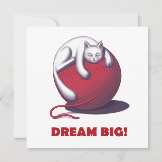Cartes Pour Fêtes Annuelles Dream Big (Devant)