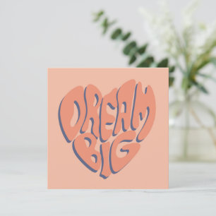 Cartes Pour Fêtes Annuelles Dream Big : Coral et Apricot Motivational Advice
