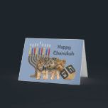 Cartes Pour Fêtes Annuelles Dreidel<br><div class="desc">Remembering family and friends during the Chanukah season is a wonderful way to keep in touch with the people you love and care about. J'ai fait un created these dog Chanukah cards with love and care and I am sure anyone who loves dogs will be delighted to receive them. You...</div>