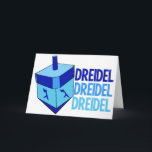 Cartes Pour Fêtes Annuelles Dreidel Cute Blue Kids Happy Hanoukka<br><div class="desc">Dreidel dreidel dreidel dans trois nuances différentes de bleu avec un dreidel bleu pour Chanukah. Cartes Hanoukka jolies pour enfants.</div>