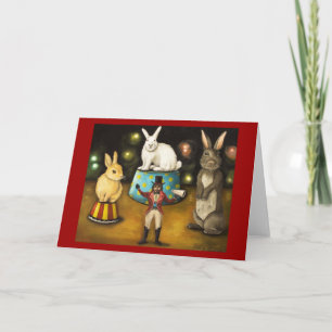 Cartes Pour Fêtes Annuelles Dressage des lapins géants