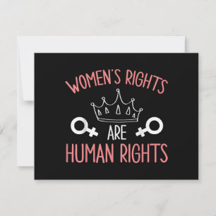 Cartes Pour Fêtes Annuelles Droits des femmes Les droits des femmes sont des d