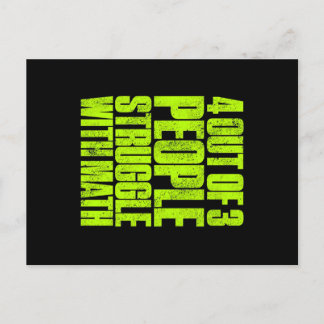 Cartes Pour Fêtes Annuelles Drôle 4 Personnes Sur 3 Luttent Avec Le Design Mat