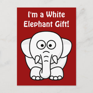 Cartes Pour Fêtes Annuelles Drôle cadeau de Noël : Véritable Cadeau Eléphant B