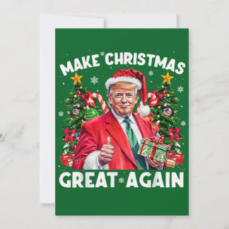 Cartes Pour Fêtes Annuelles Drôle cadeau Père Noël Trump Rendre Noël super