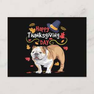 Cartes Pour Fêtes Annuelles Drôle cadeau Thanksgiving pour Bulldog anglais