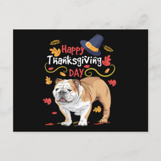 Cartes Pour Fêtes Annuelles Drôle cadeau Thanksgiving pour Bulldog anglais