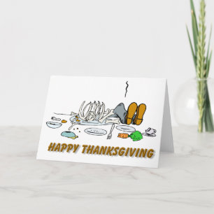 Cartes Pour Fêtes Annuelles Drôle Cartoon Thanksgiving