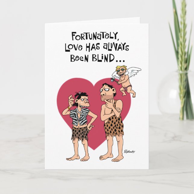 Cartes Pour Fêtes Annuelles Drôle Cartoon Valentine (Devant)