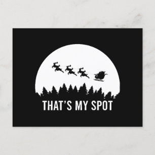 Cartes Pour Fêtes Annuelles Drôle C'est Ma Place Session De Noël Santa Sur Le 