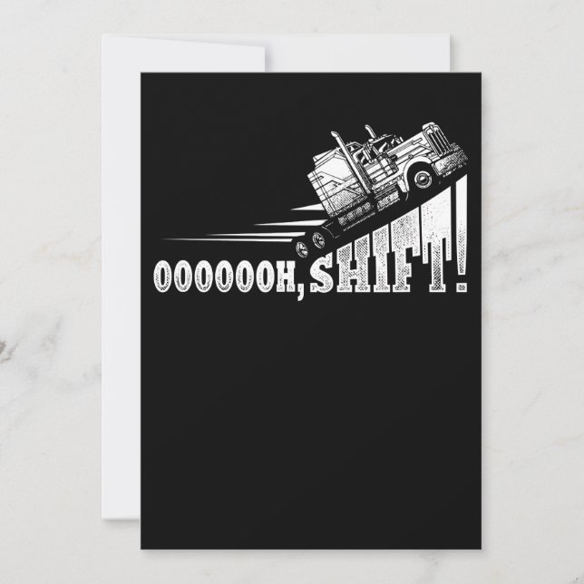 Cartes Pour Fêtes Annuelles Drôle Conducteur de camion Trucker cadeau (Devant)