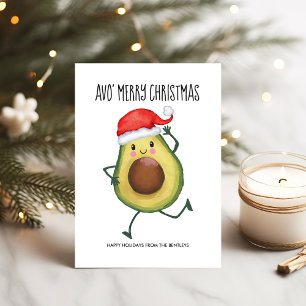 Cartes Pour Fêtes Annuelles Drôle d'avocat Avo Joyeux Noël