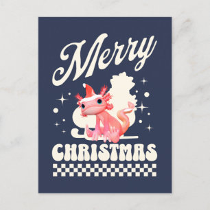 Cartes Pour Fêtes Annuelles Drôle d'Axolotl Joyeux Noël