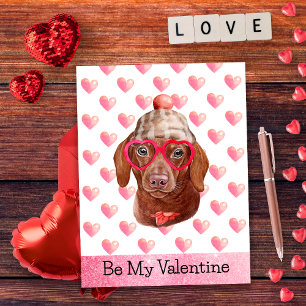 Cartes Pour Fêtes Annuelles Drôle de dachshund, sois mon Valentin Chien de la