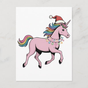 Cartes Pour Fêtes Annuelles Drôle de hachelotl chapeau de Noël Santa Xmas tenu