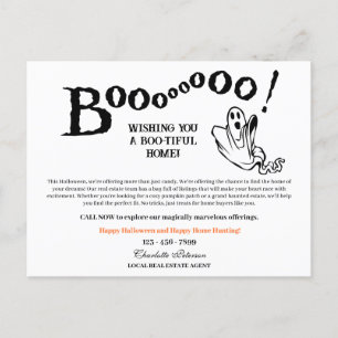 Cartes Pour Fêtes Annuelles Drôle de Halloween Immobilier