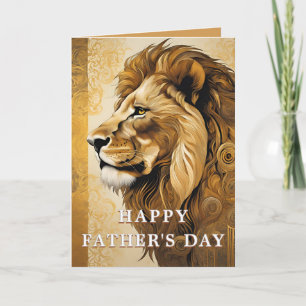 Cartes Pour Fêtes Annuelles Drôle de lion Fête des Pères