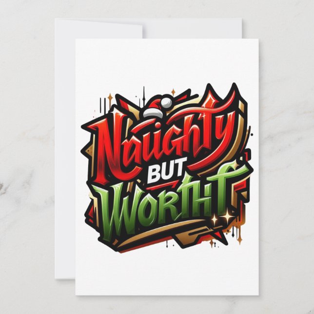 Cartes Pour Fêtes Annuelles drôle de Noël 🤶  (Devant)