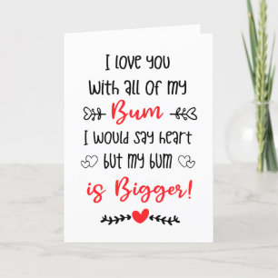 Cartes Pour Fêtes Annuelles drôle de valentines adultes, je t'aime avec mon cl