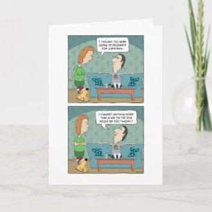 Cartes Pour Fêtes Annuelles Drôle décorer Noël de chien