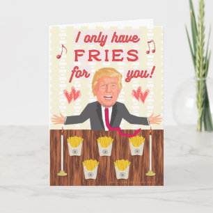 Cartes Pour Fêtes Annuelles Drôle Donald Trump Fries Fast Food Joyeux annivers