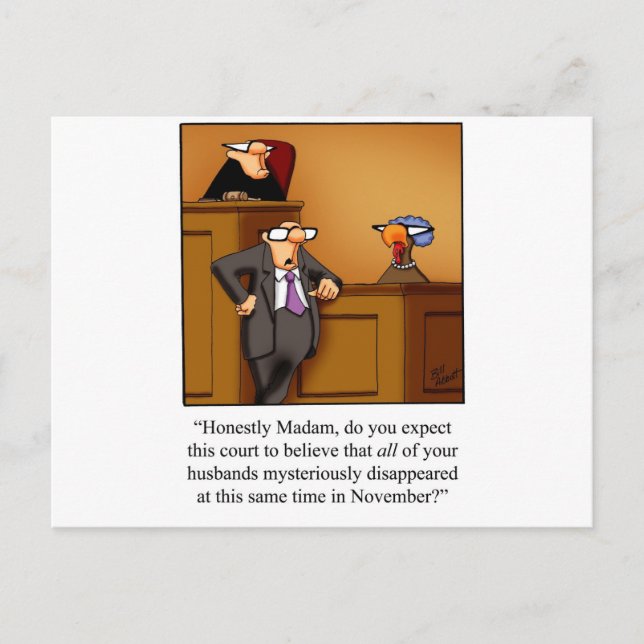 Cartes Pour Fêtes Annuelles Drôle essai en Turquie de Thanksgiving ! (Devant)